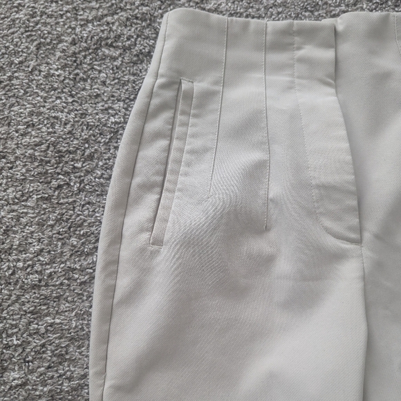 Zara High Rise Cream Trouser - Picture 5 of 8